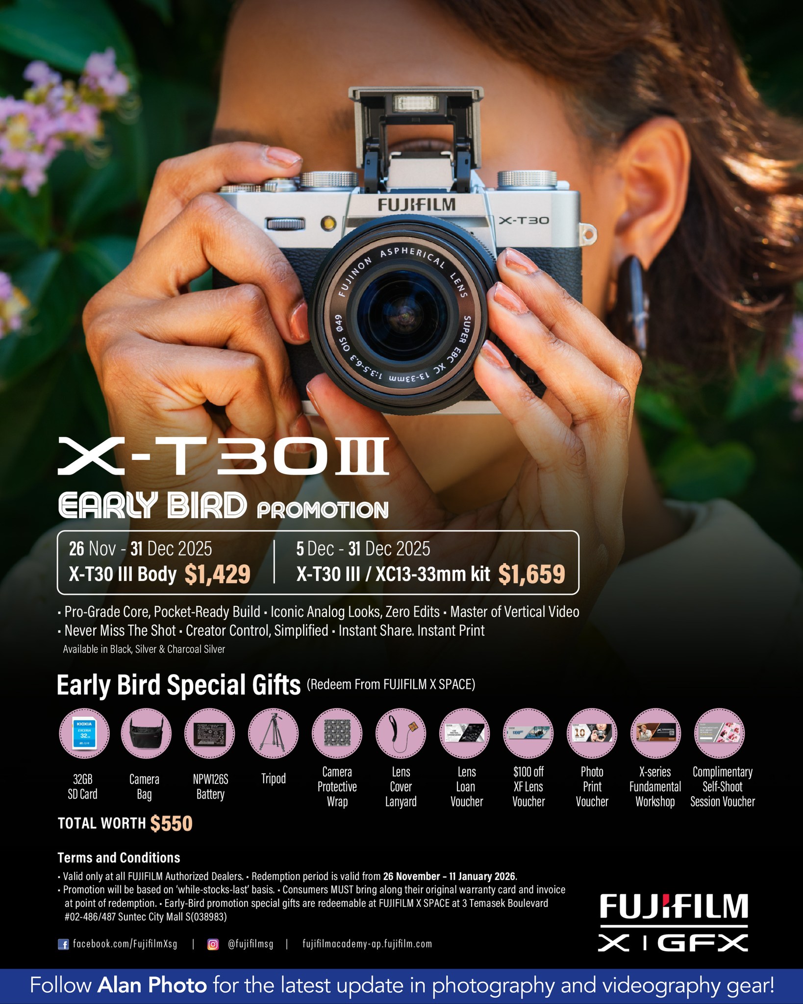 Alan - The X-T30 III Early Bird Promotion is here and it’s packed with ...