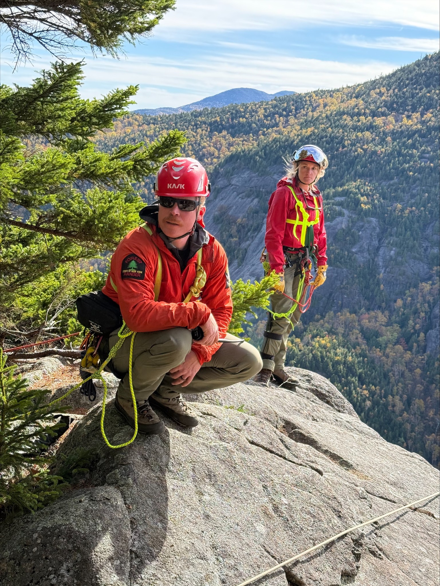 NYS - Forest Rangers participating in rope rescue recertification ...