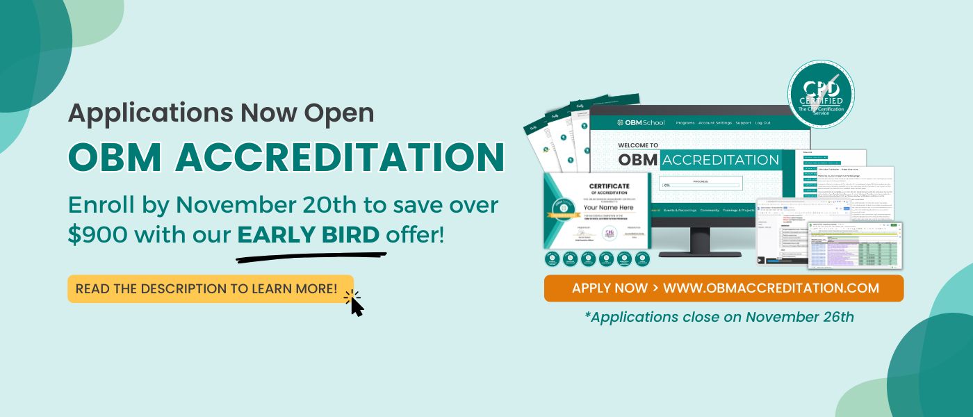 OBM - 🎉 Last Cohort for 2025 is now OPEN!🎉 If you’ve been considering ...