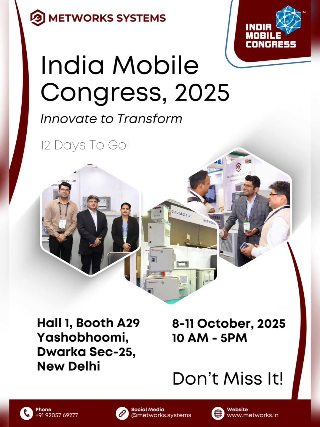 Get ready, India! We're just 12 days... - Metworks Systems | Facebook