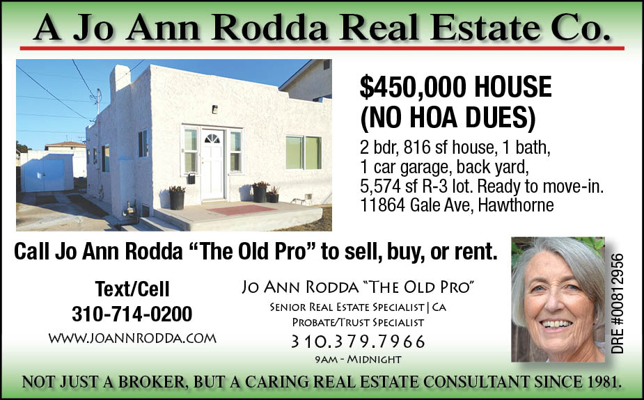 A Jo Ann Rodda Real Estate Co. | Manhattan Beach CA