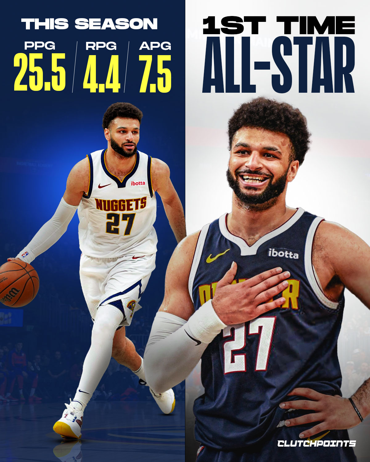 Jamal Murray has earned his first All-Star selection. ⭐ Murray