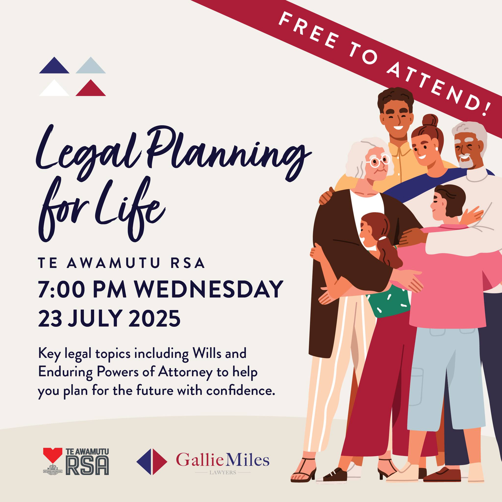 Gallie - 🧠 Legal Planning for Life 📍 Te Awamutu & District Memorial RSA ...