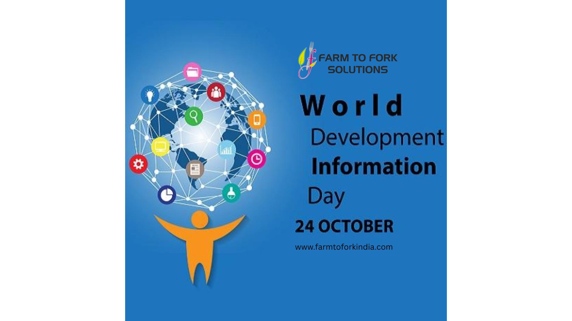 🌍 World Development Information Day... - Farm to Fork India | Facebook
