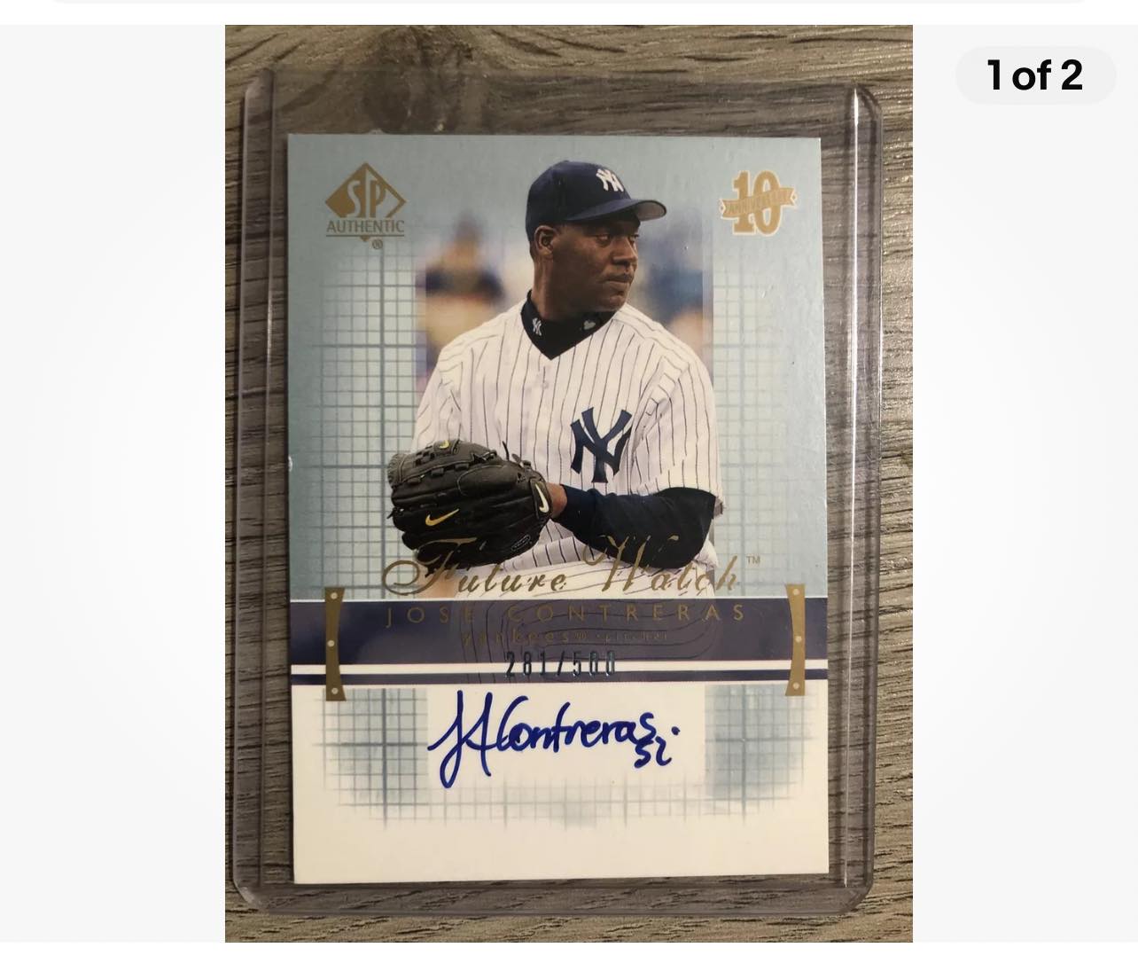 Jose Contreras Autograph Card