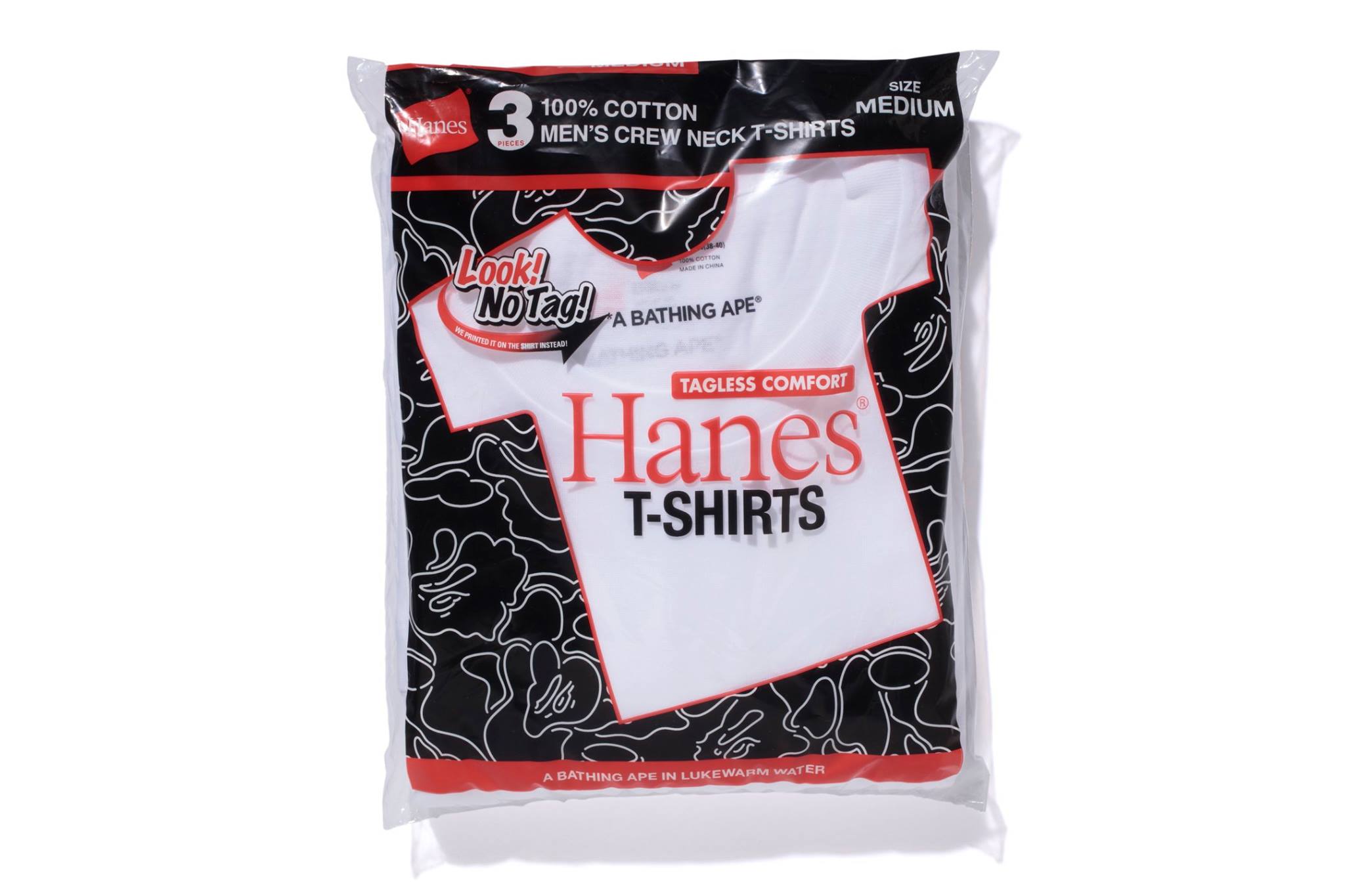 A BATHING APE® x HANES 3P T-SHIRTS 2017.3.18(Sat) Release 着心地の