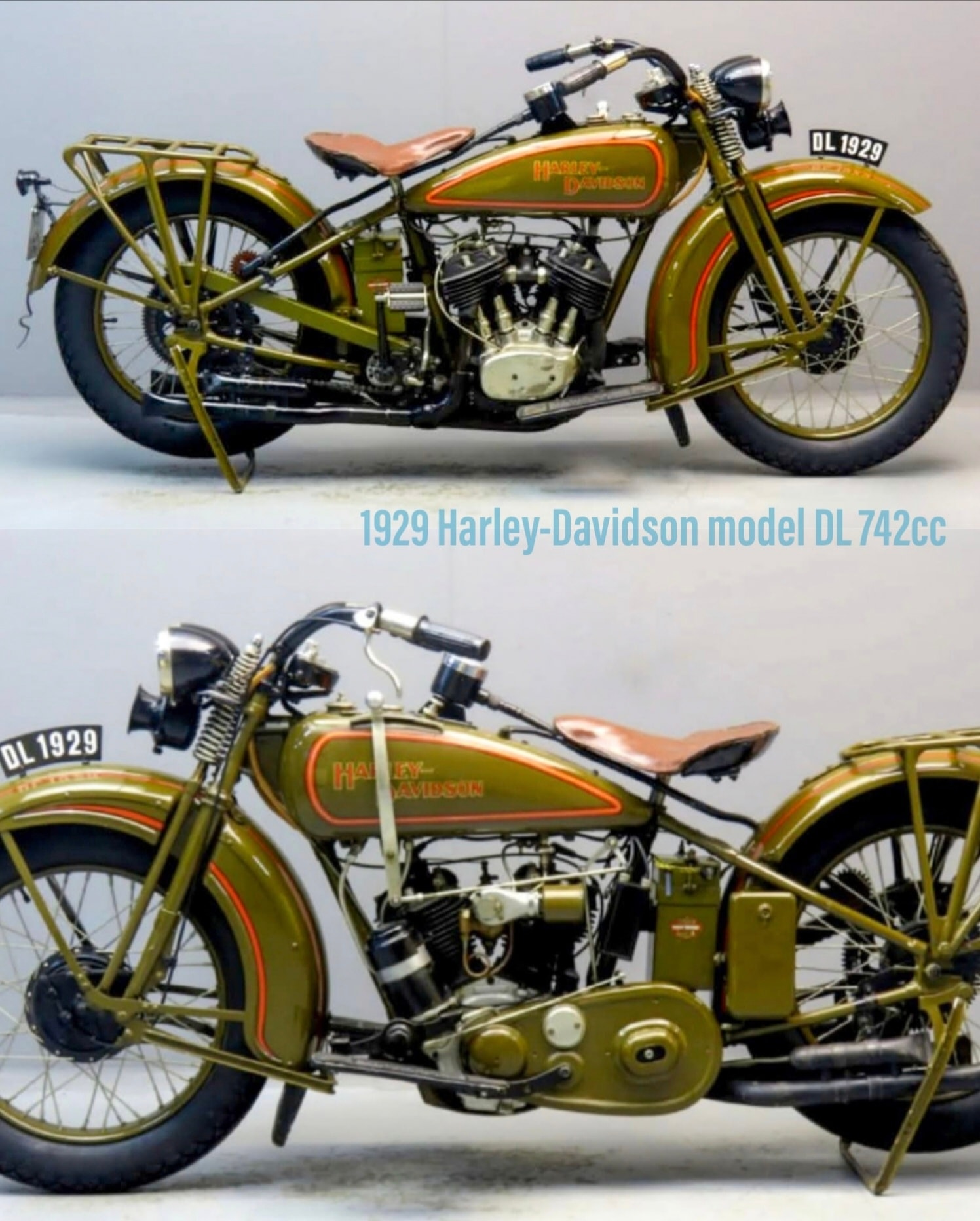 1931 Harley-Davidson Model D 💙❤️🖤 The 1931 Harley-Davidson