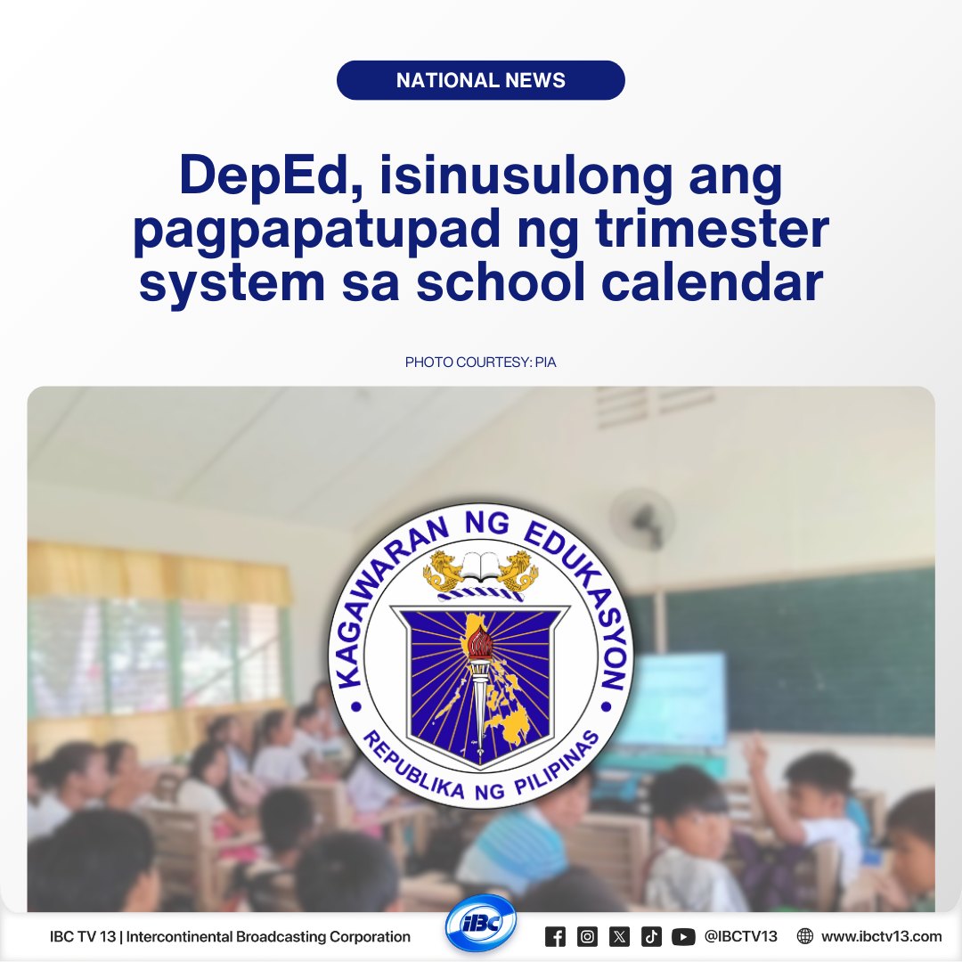 IBC - Isinusulong ng Department of Education (DepEd) ang pagpapatupad ...