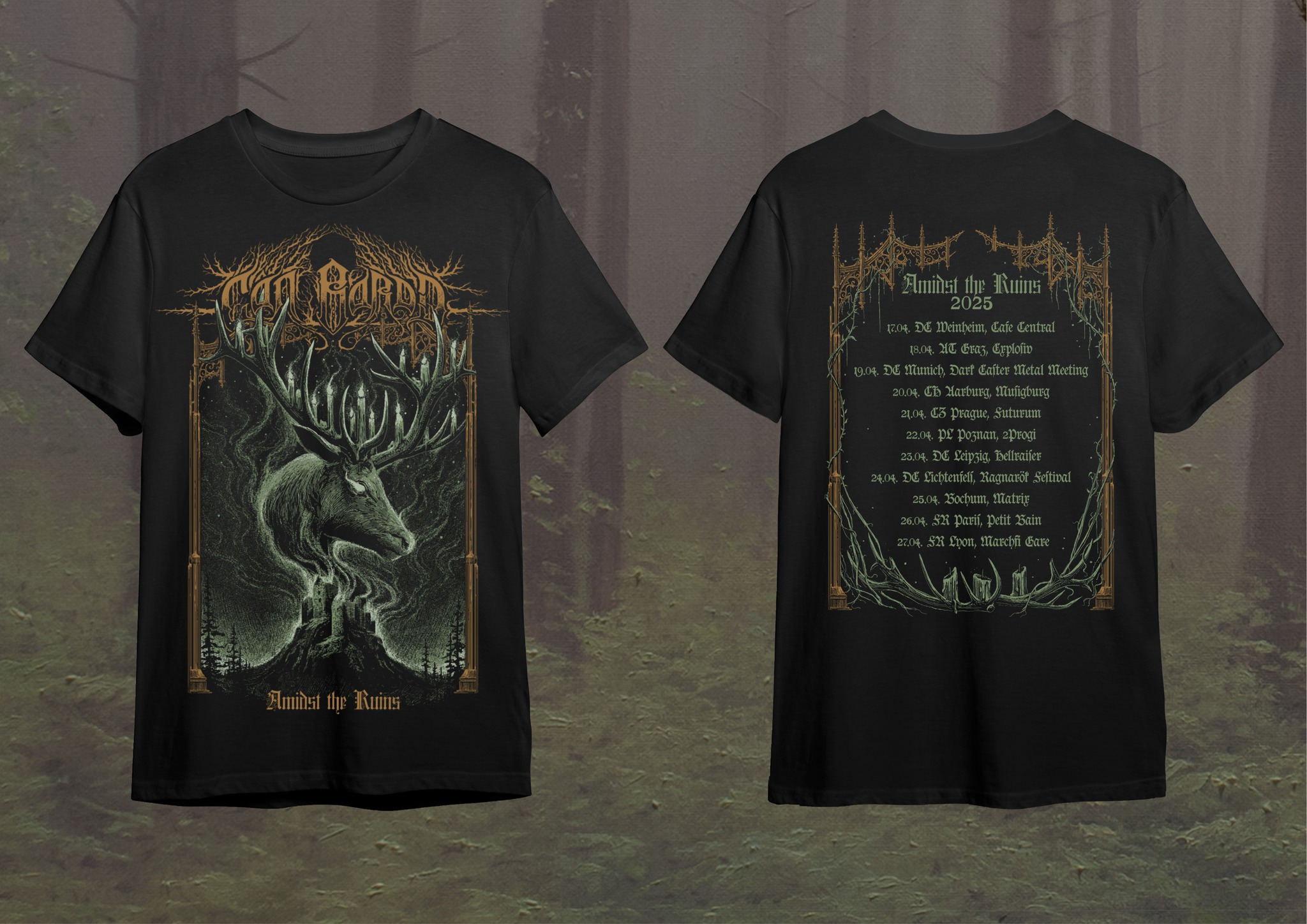 Our Scandinavian Tour with Sinmara starts tomorrow! The last shirt 