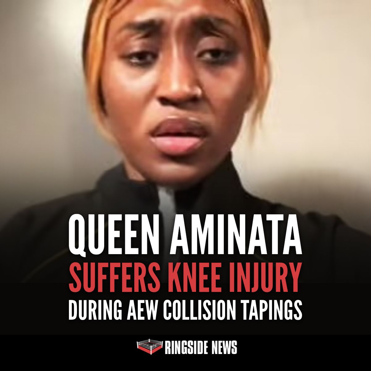 Ringside - Queen Aminata Suffers Knee Injury During AEW Collision ...