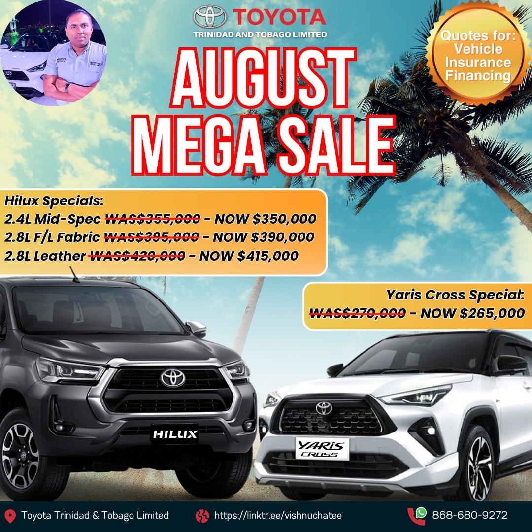 Toyota - AUGUST MEGA SALE on the Toyota Hilux & Yaris Cross! 🔥 ️ Vishnu ...