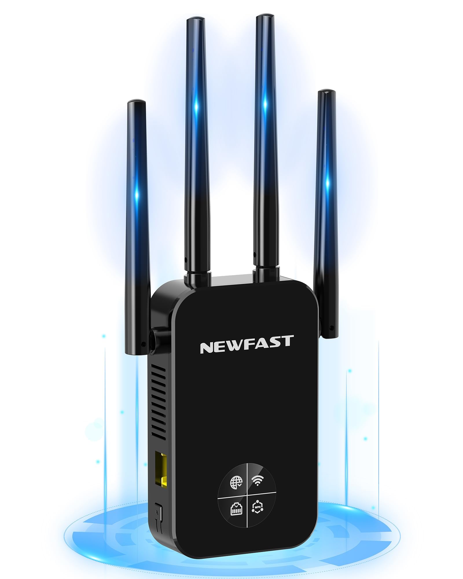 NEWFAST Ripetitore WiFi Potente per Casa, 1200Mbps Dual Band