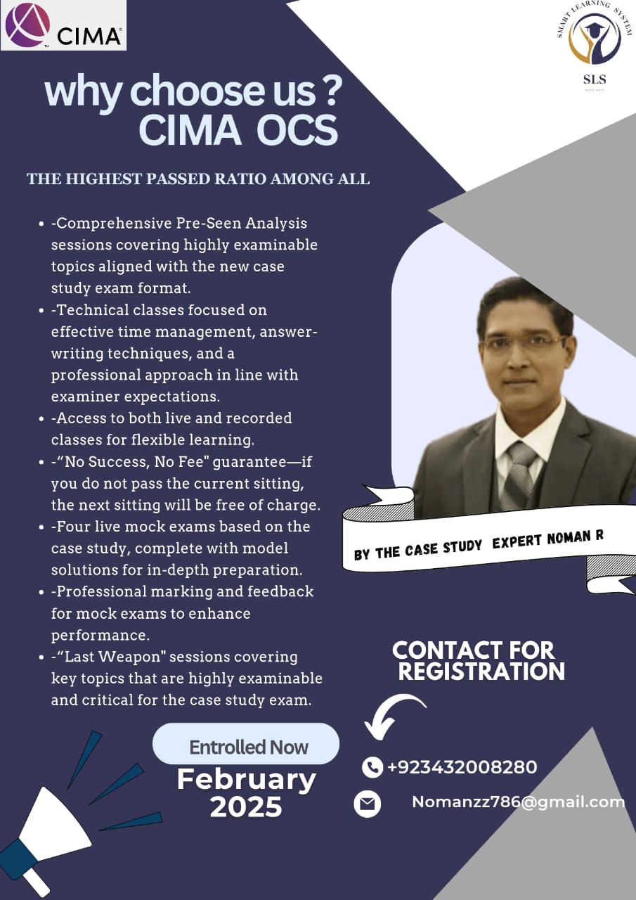 CIMA Strategic Level Group Sponsored by SLS | **Subject: Upcoming CIMA ...
