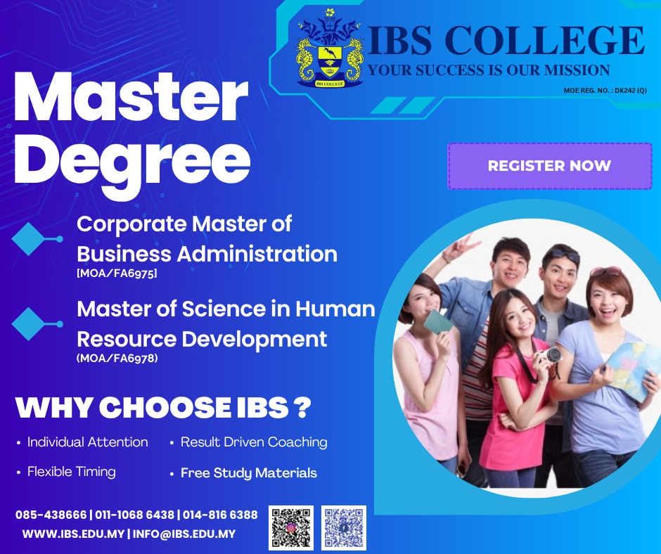 IBS - 🎓 Upgrade Your Career with a Master’s Degree! IBS College x ...