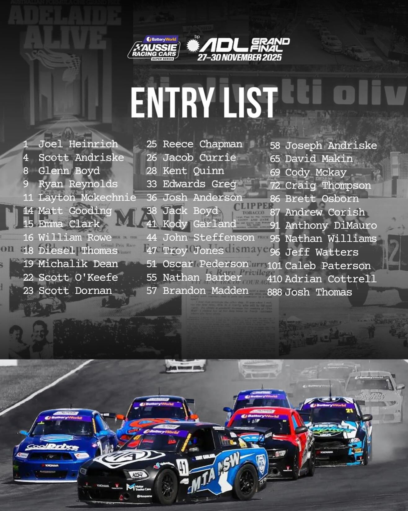 Aussie - Adelaide. Where history comes alive. 🔥 The final chequered ...