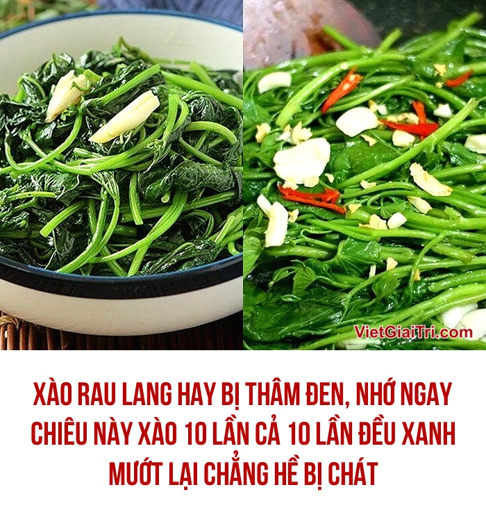 VGT - RAU LANG XÀO NGON NGAY TẠI NHÀ! Nếu bạn nghĩ rằng xào rau lang là ...