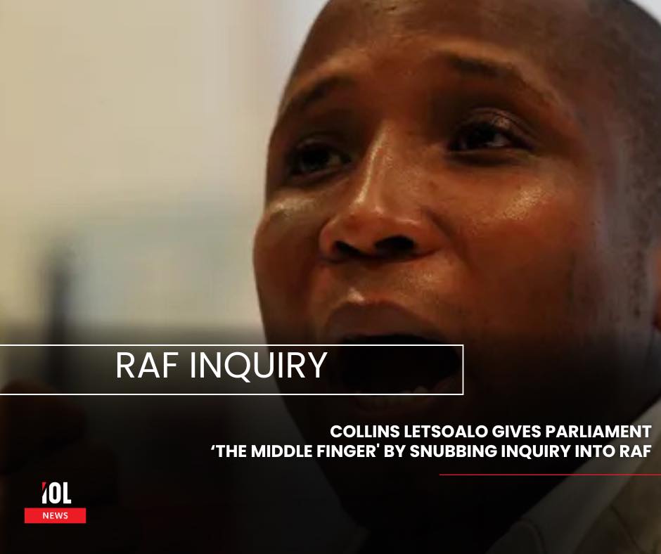 IOL News - Former RAF CEO Collins Letsoalo was a no-show... | Facebook