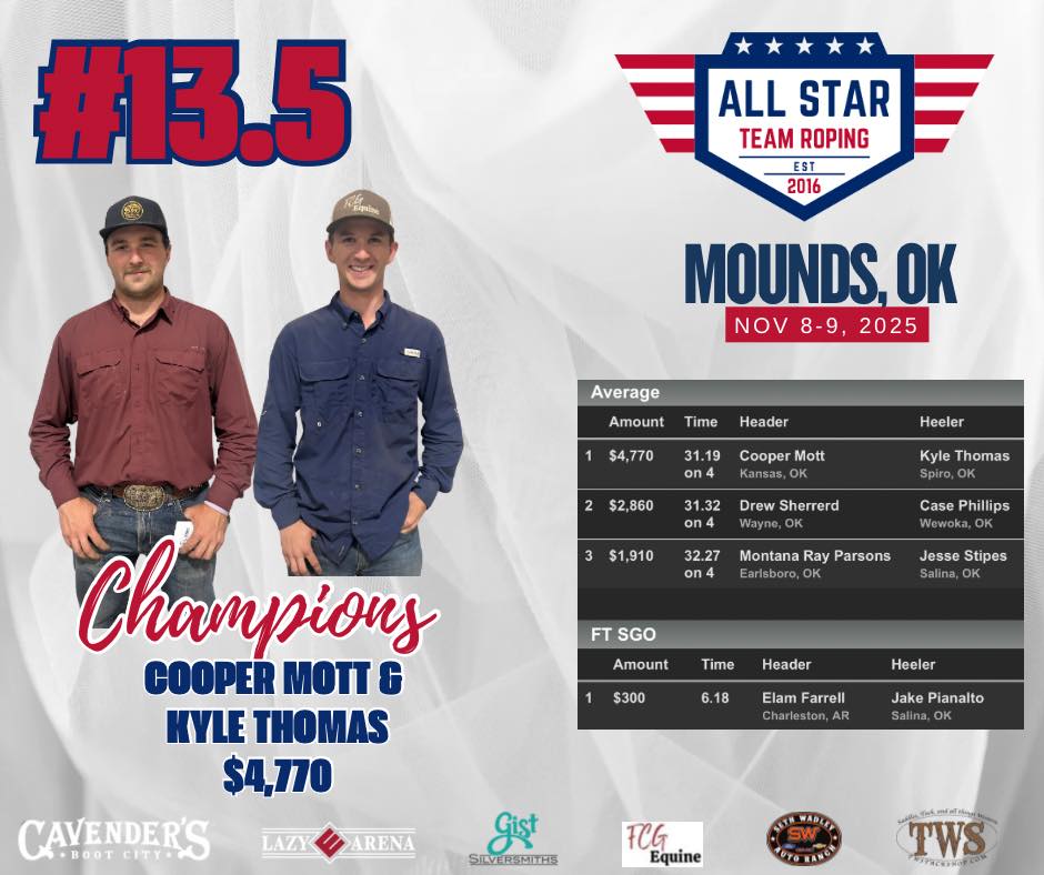All Star Team Roping added a new photo. - All Star Team Roping
