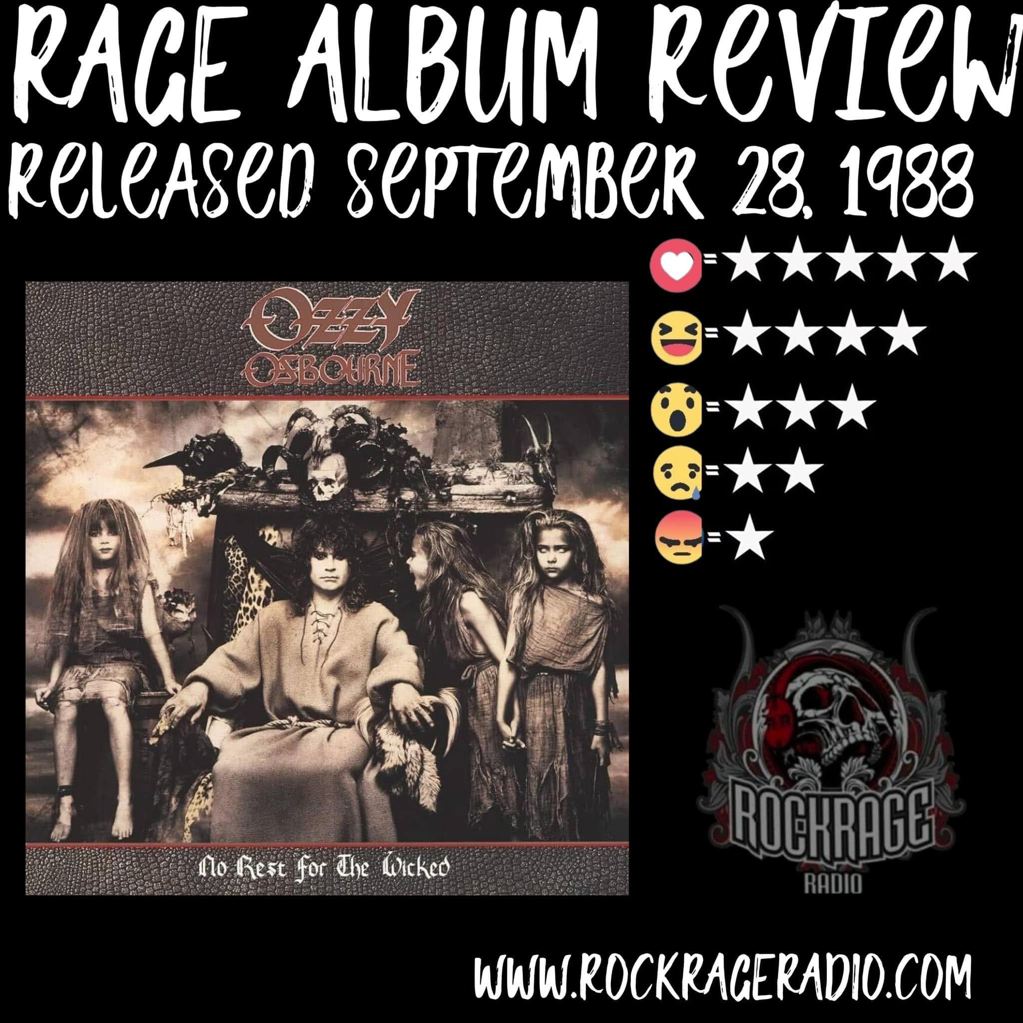Ozzy Osbourne No Rest For The Wicked US盤