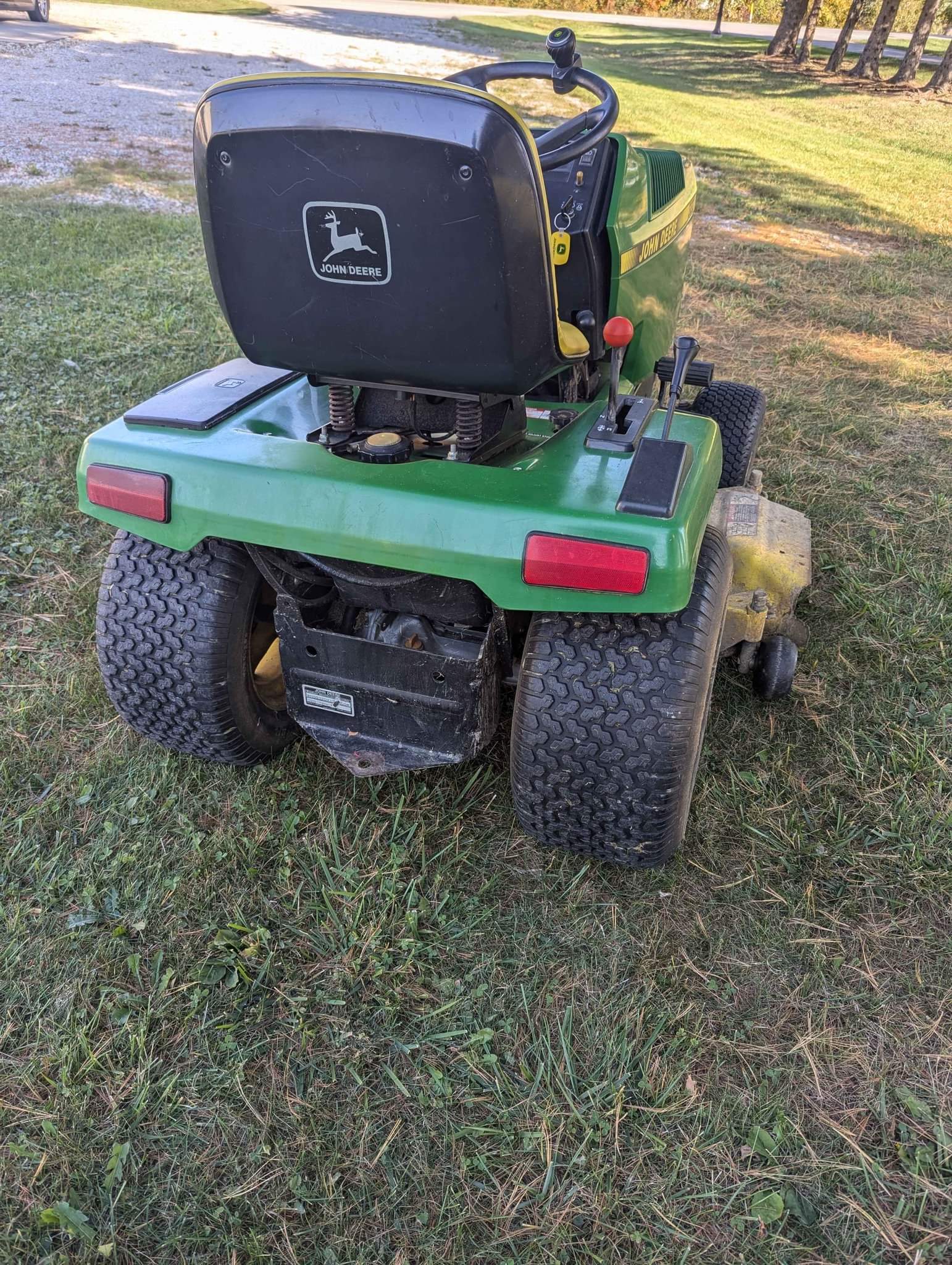 John Deere 320 riding mower. Runs great. Water cooled engine. Hydraulic ...