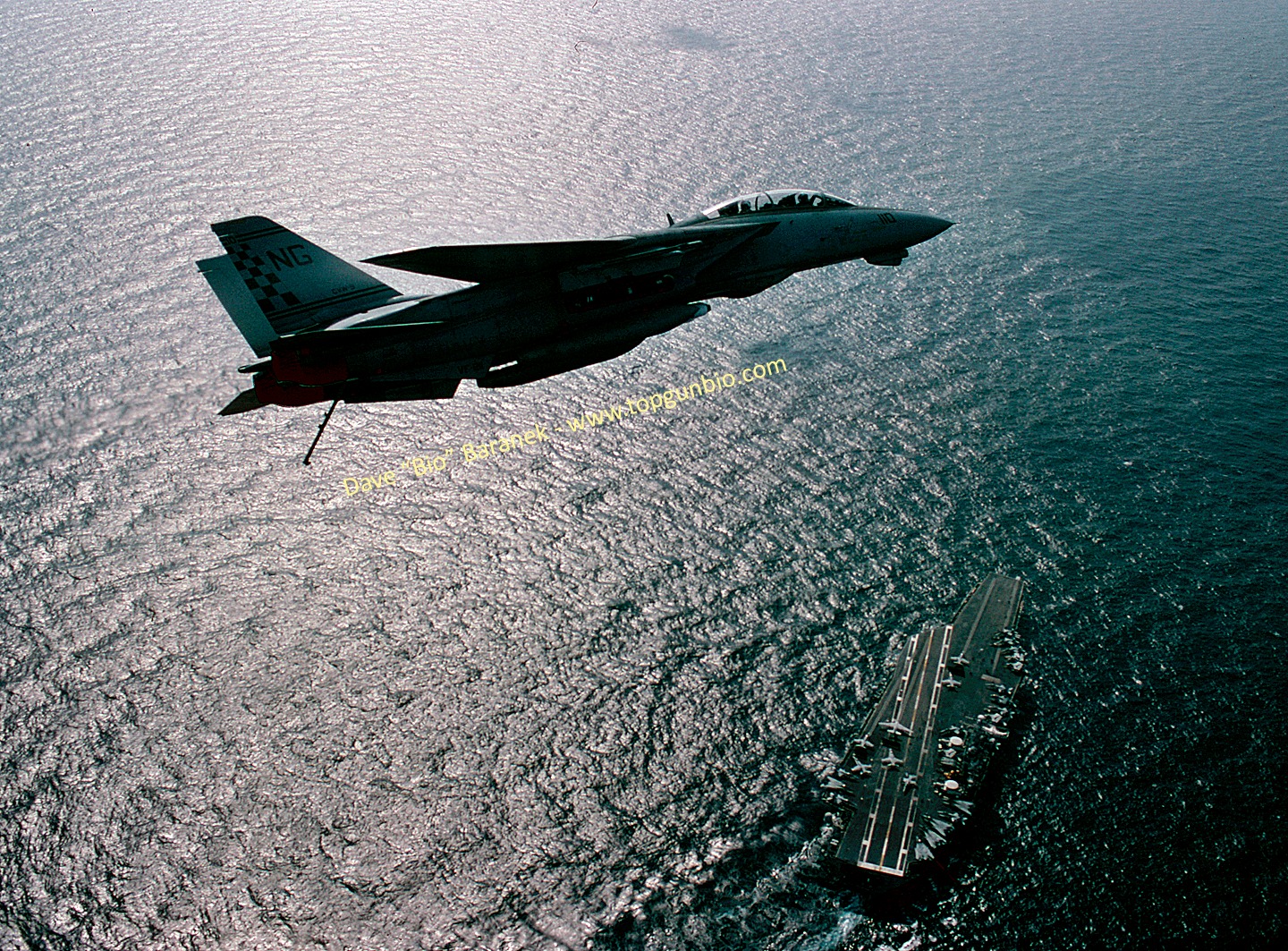 A two-fer of Fighting Checkmate F-14A Tomcats from the 1997-98