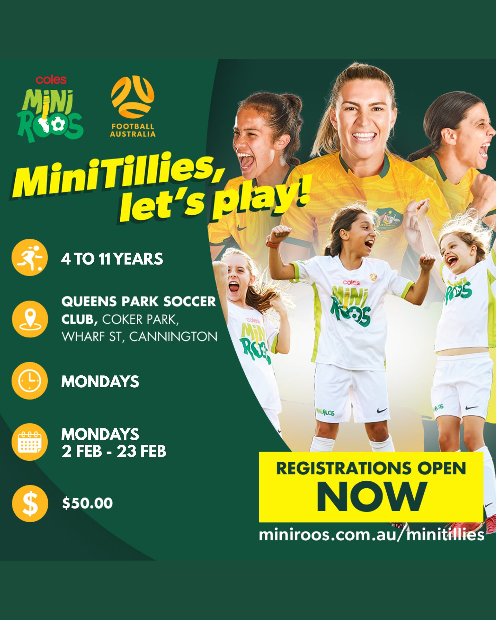 Queens - MiniTillies is coming to QPSC! Calling all young football ...