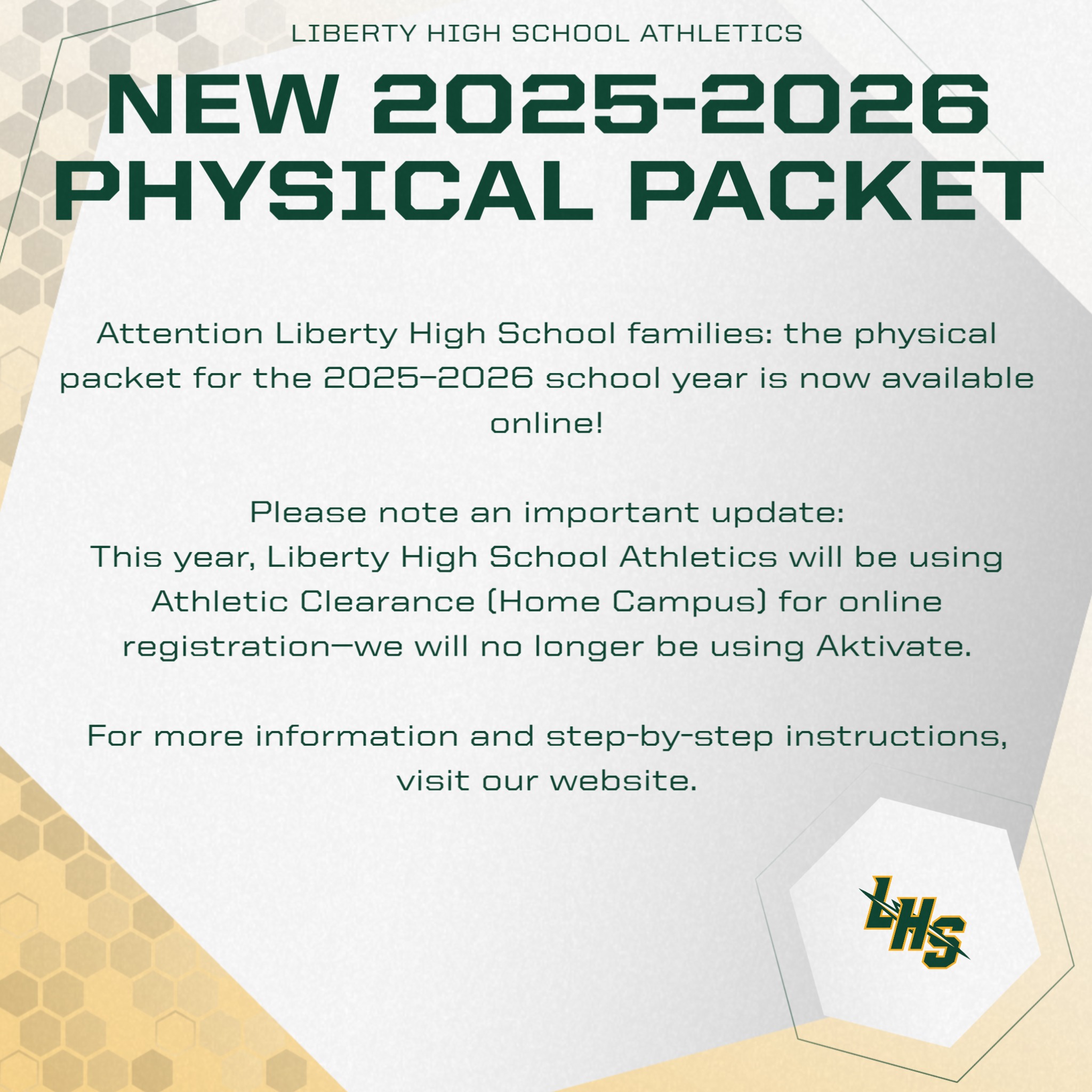 Our 2025–2026 Physical Packet is now... - Liberty High School | Facebook
