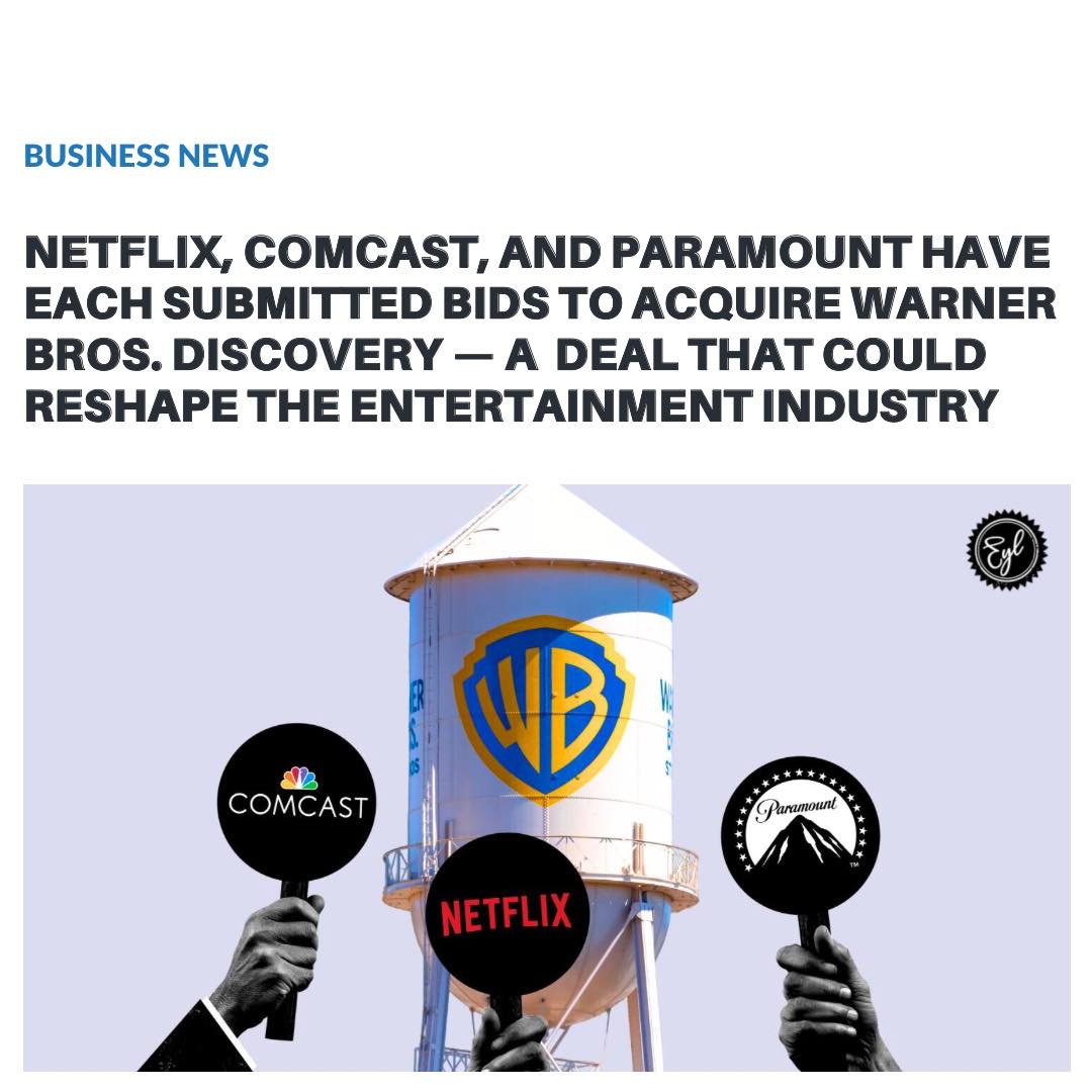 Earn - Netflix, Comcast, and Paramount have each submitted nonbinding ...
