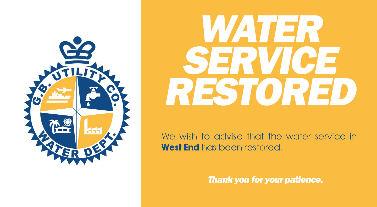 Water service has been... - Grand Bahama Utility Company | Facebook