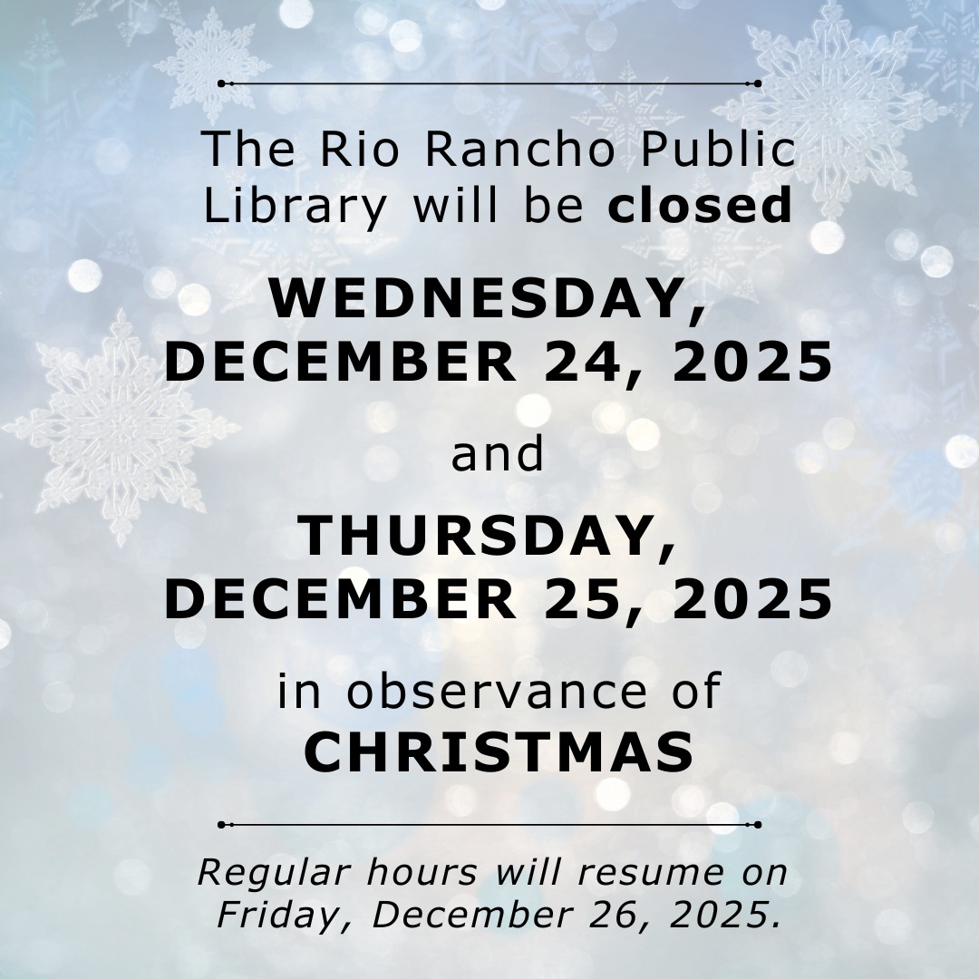 The Rio Rancho Public... - Rio Rancho Public Libraries | Facebook