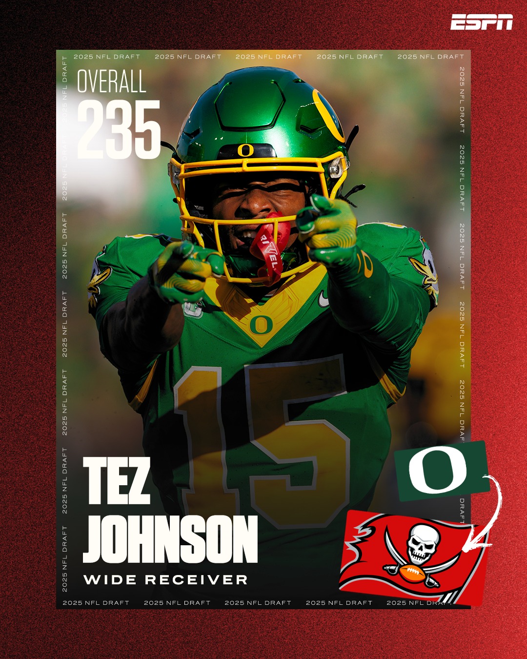 NFL - Tez Johnson is joining the Tampa Bay Buccaneers 🏴‍☠️ | Facebook