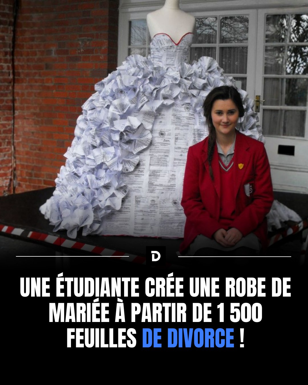 Demotivateur - À 15 ans, une étudiante a créé une robe de mariée ...