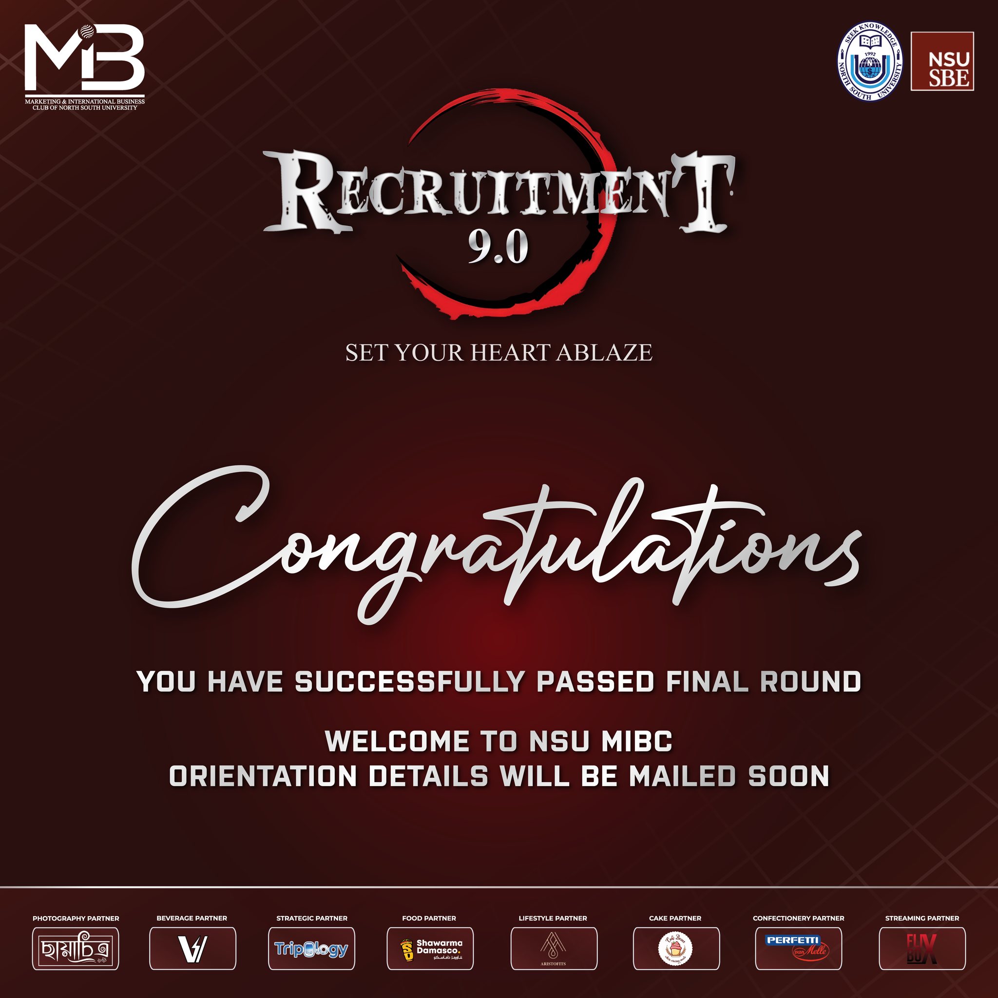 NSU MIBC - Congratulations to all the newly recruited... | Facebook