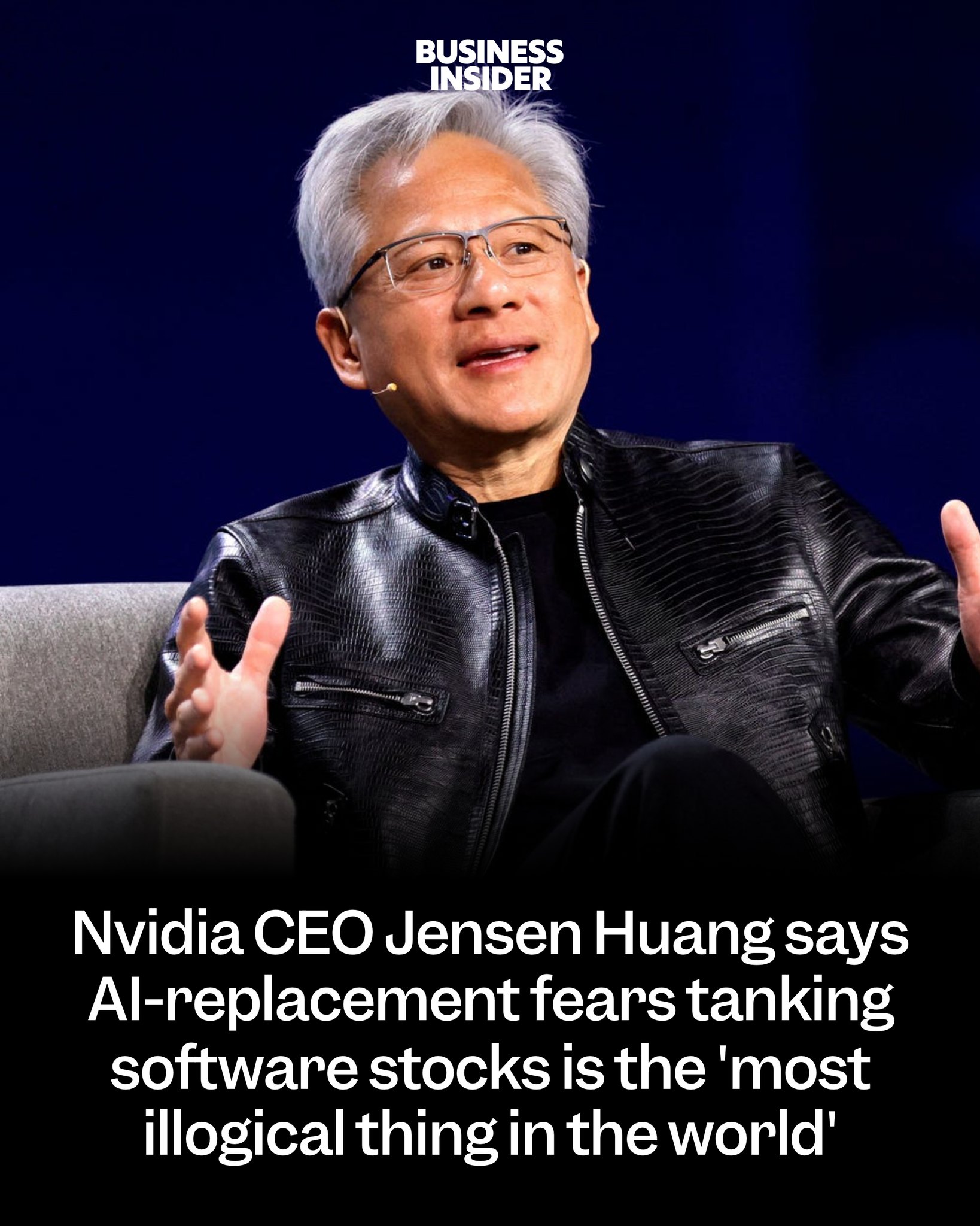 Insider - Nvidia CEO Jensen Huang dismissed fears that AI will replace ...