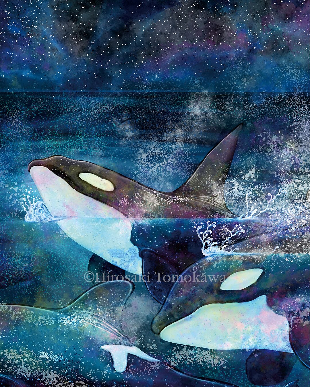 生き物 海 の 絵画 海洋生物生き生き描写 一ノ瀬さん 塩田中 年 銀賞 海の