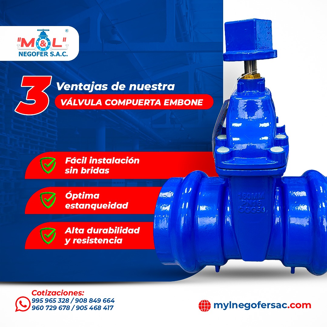 M&L - 💧 ¡Optimiza tus instalaciones en PVC con la válvula compuerta ...