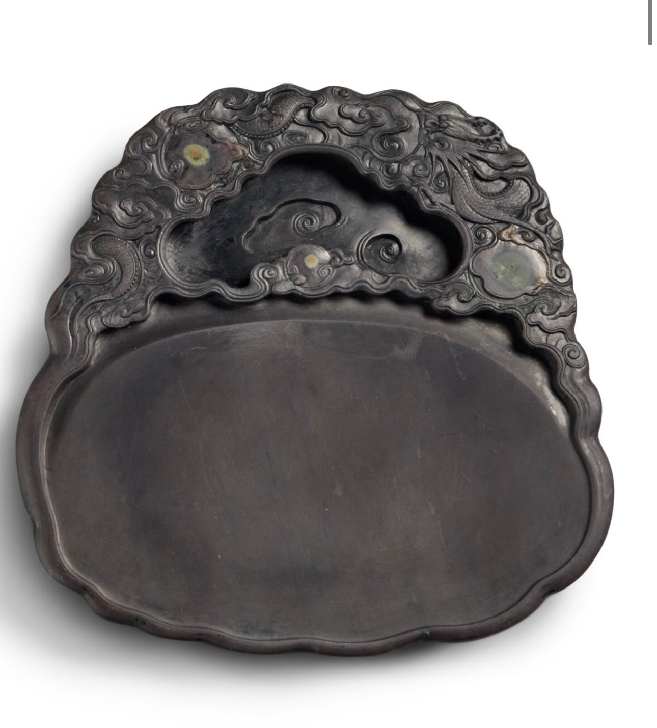 Carved Duan inkstone from Qing dynasty at Sotheby