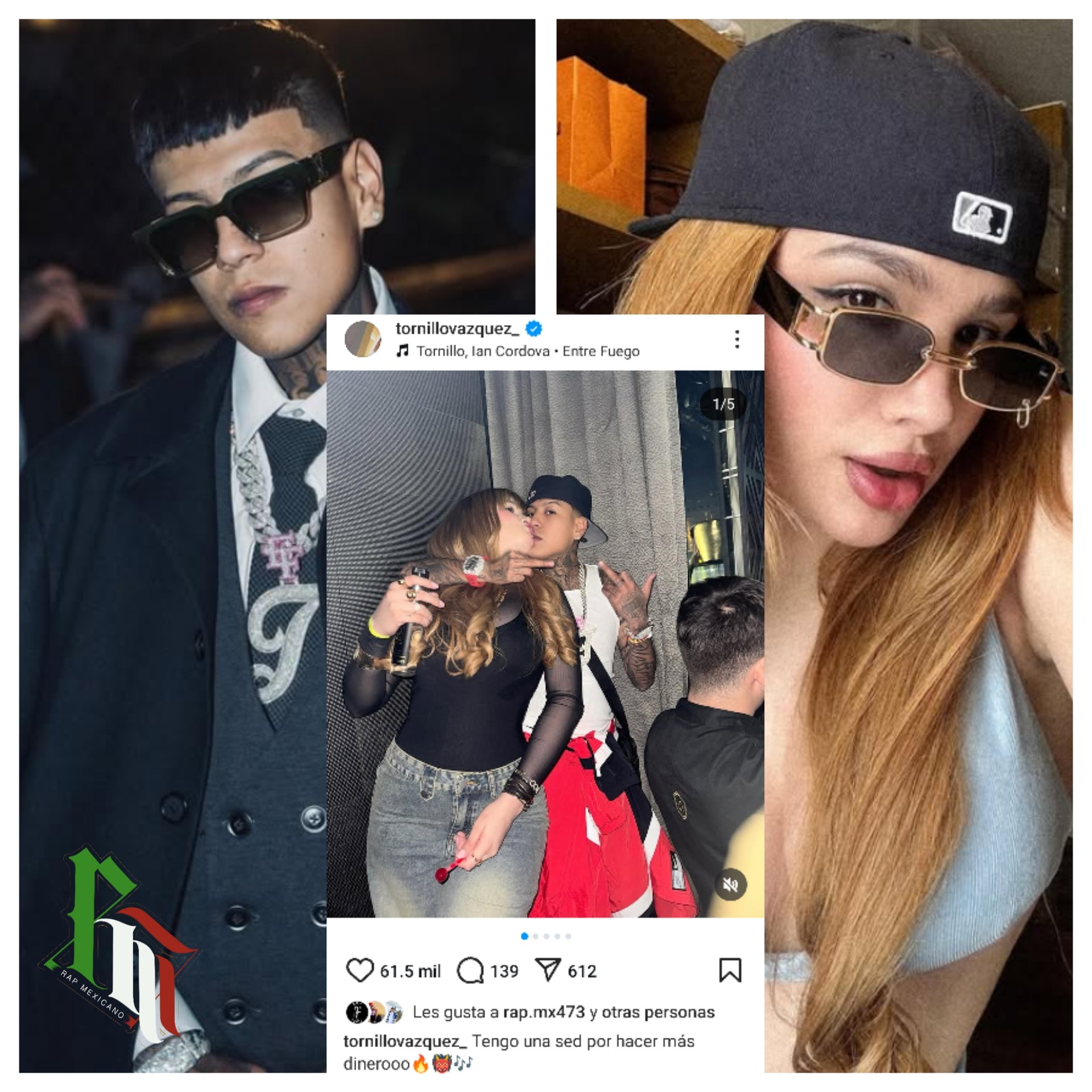 RAP - Tornillo junto a su esposa recientemente a través de redes ...