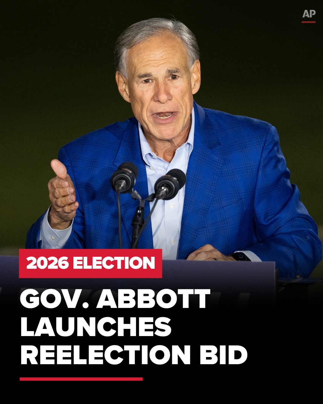 KIII - Gov. Greg Abbott is officially running for reelection in 2026 ...