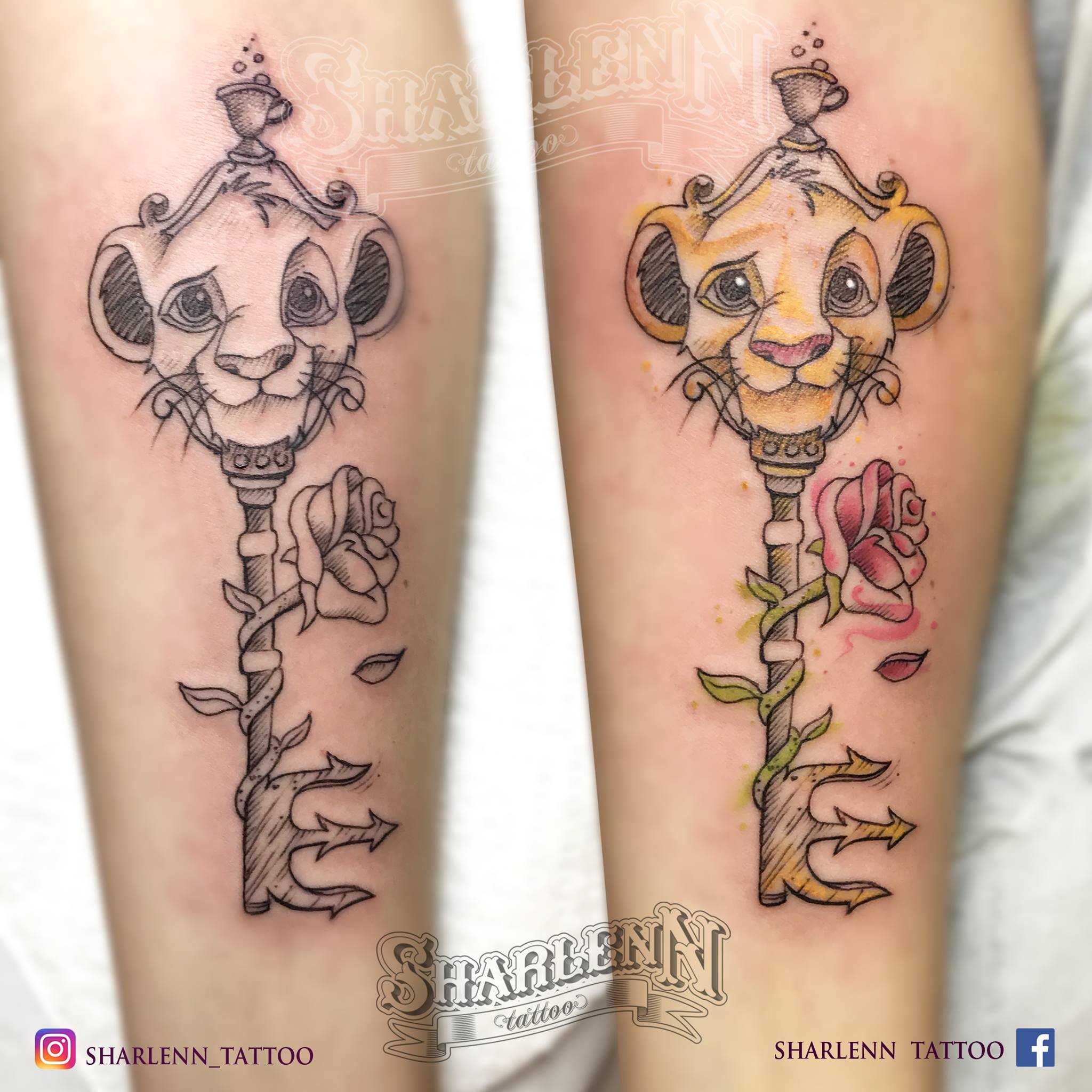 Tatouage Disney La Belle Et La Bete
