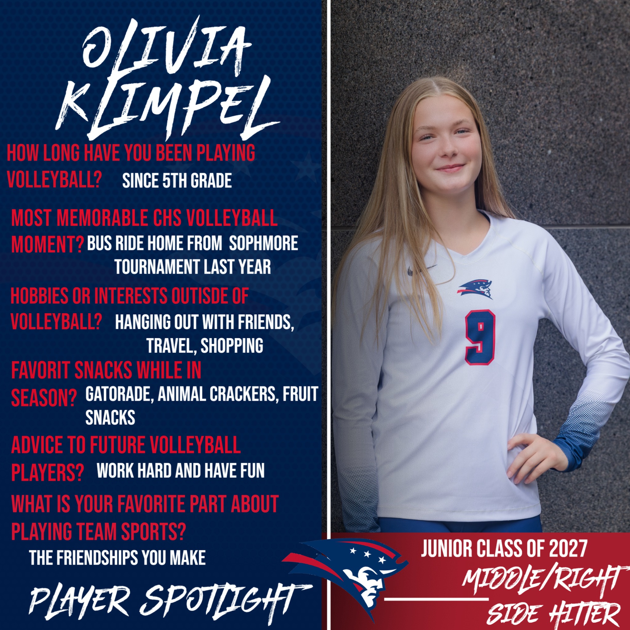 Century - Meet our Junior Middle/Right Hitter! 🏐 Olivia is the daughter ...