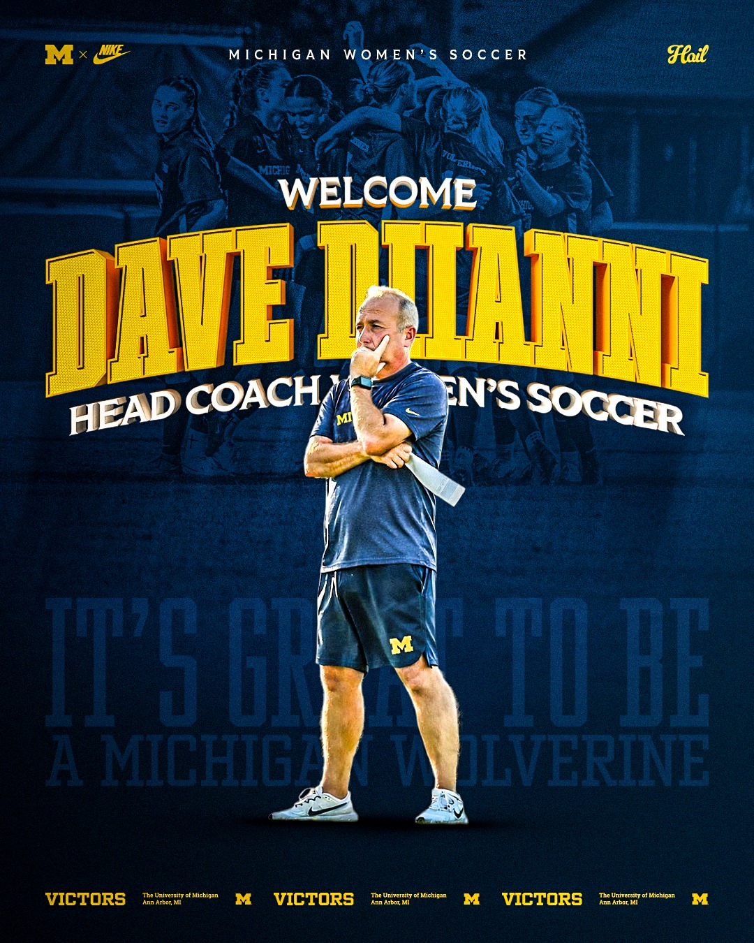 We are excited to announce Dave... - Michigan Women's Soccer | Facebook