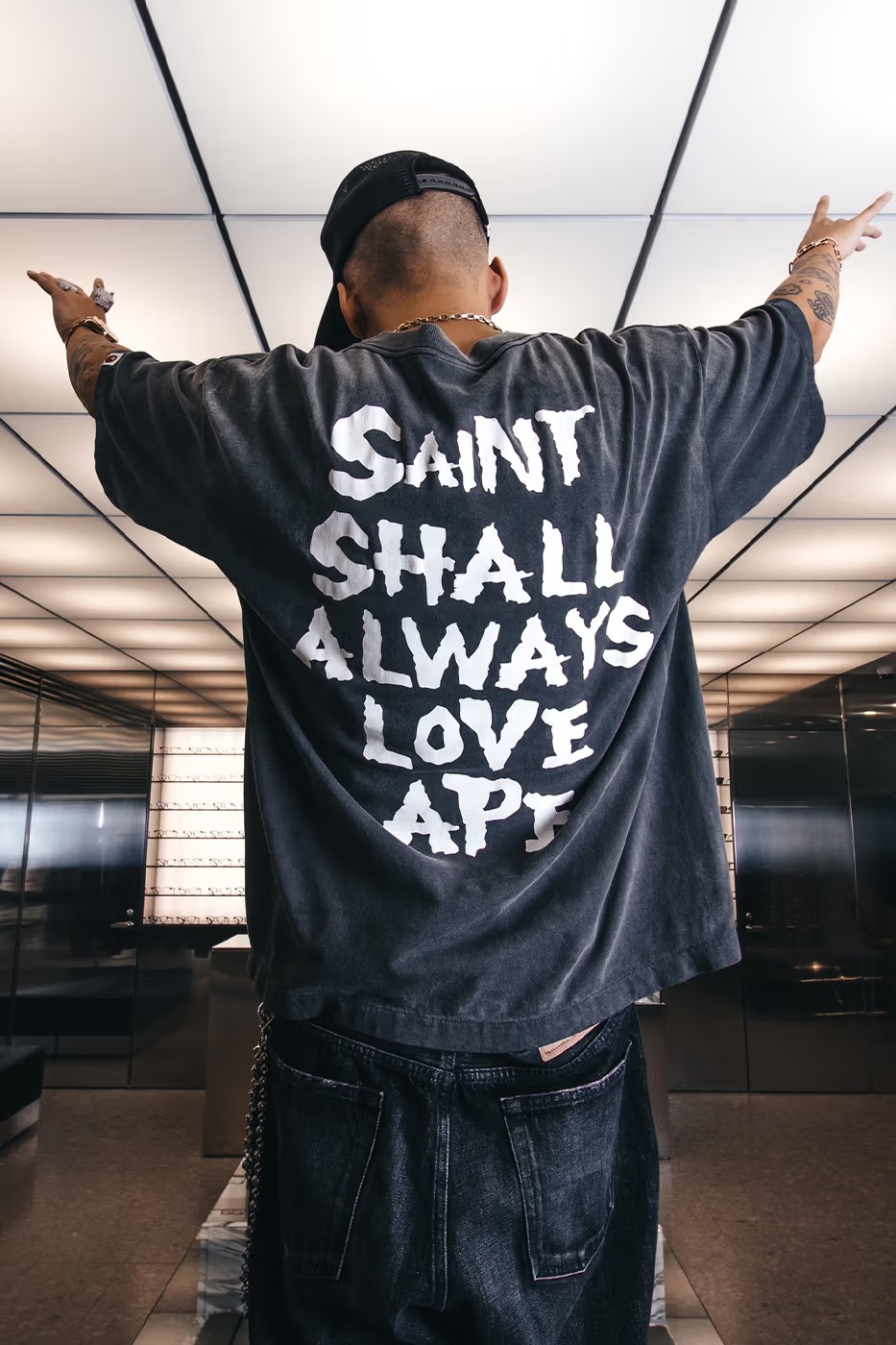 SAINT Mxxxxxx X BAPE Collab Collection 🔥 ⁠Featuring graphic tees