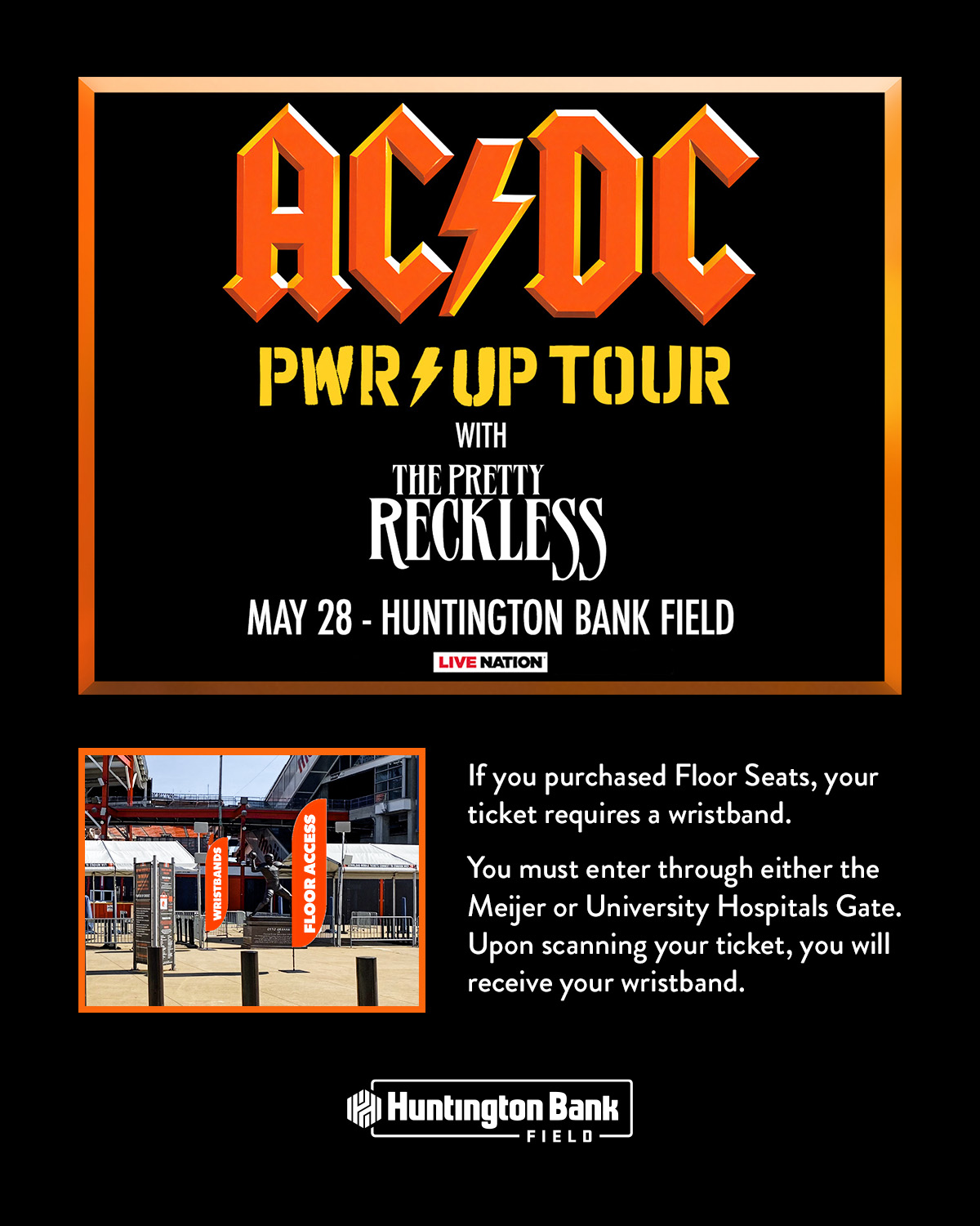 The day is finally here! AC/DC... - Huntington Bank Field | Facebook