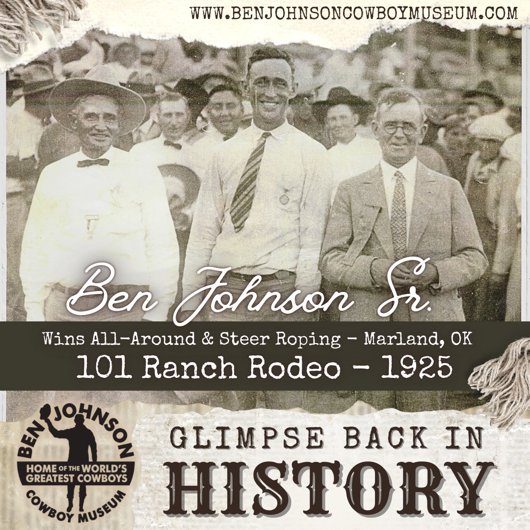 Take a glimpse back in... - The Ben Johnson Cowboy Museum | Facebook
