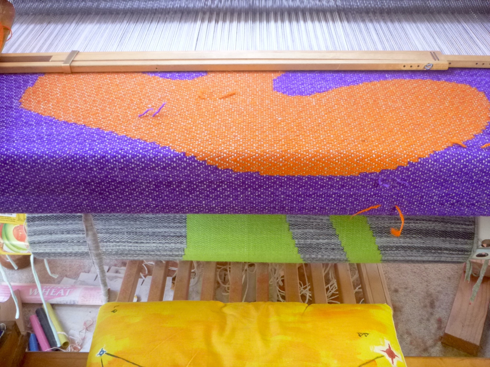 Red Crocodile - This is the finished and trimmed double corduroy rug ...