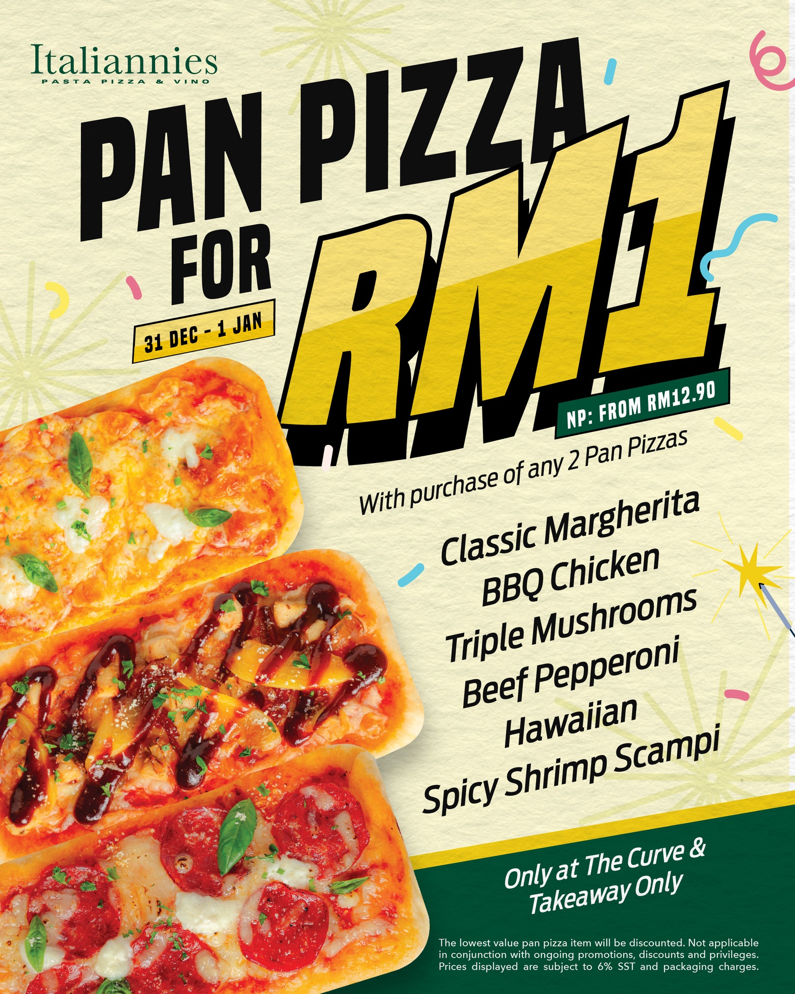 Italiannies - RM1 PIZZA ALERT! 🚨🍕 Counting down to 2026? Make it ...