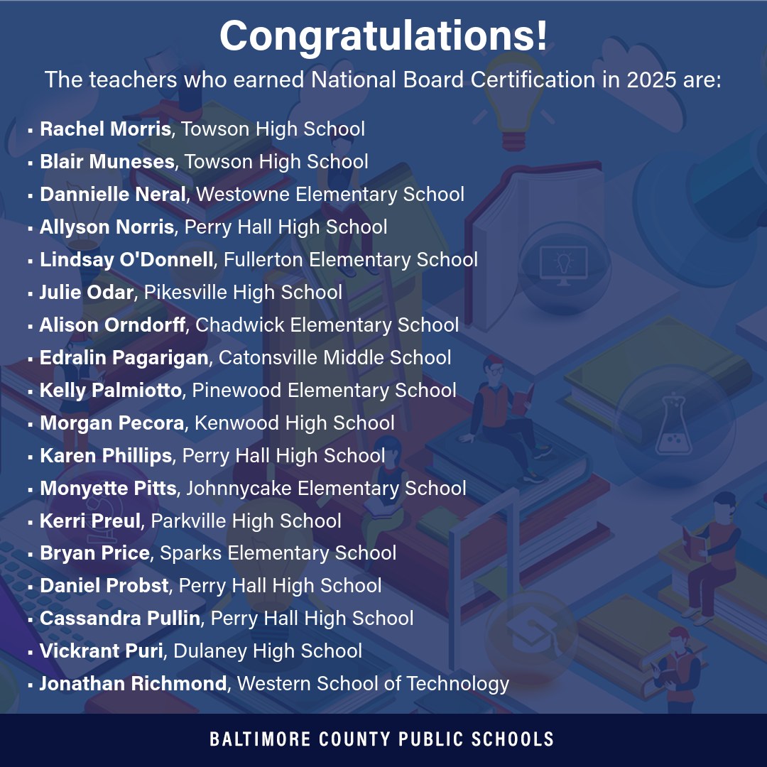 Baltimore - A record number of 122 Team BCPS educators achieved ...
