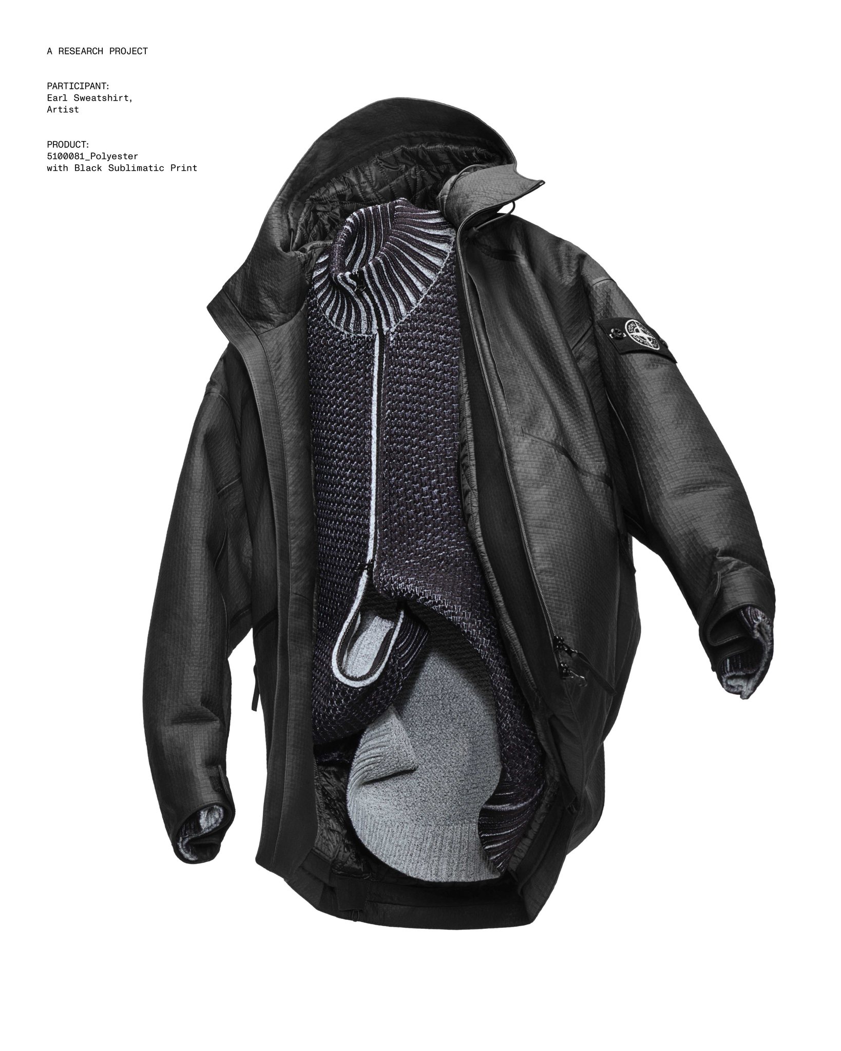 0100001 Ripstop Leather jacket, a hooded parka in a lightweight  display picture 1