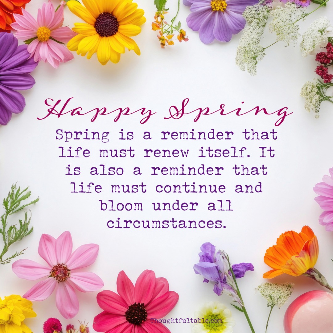 Happy Spring♥️🩷💜💛 ️💙🤍 - Thoughtfultable.com